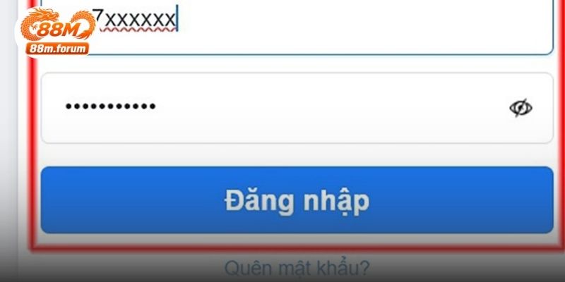 Giao diện đăng nhập được bố trí rõ ràng, dễ thao tác